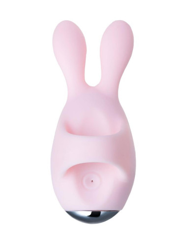 JOS VITA finger vibrating egg and vibrating attachment, silicone, powder pink, 8.5 and 8 cm