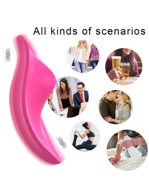 Stymulator Zdalnie Sterowany Wibrator 12 Funkcji Silikon Medyczny Wodoodporny Zabawki