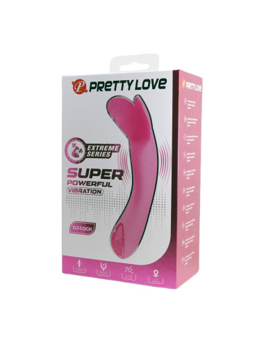 PRETTY LOVE DJ COCK - Wibrator silikonowy, 10 funkcji, magnetyczne ładowanie, zabawki erotyczne