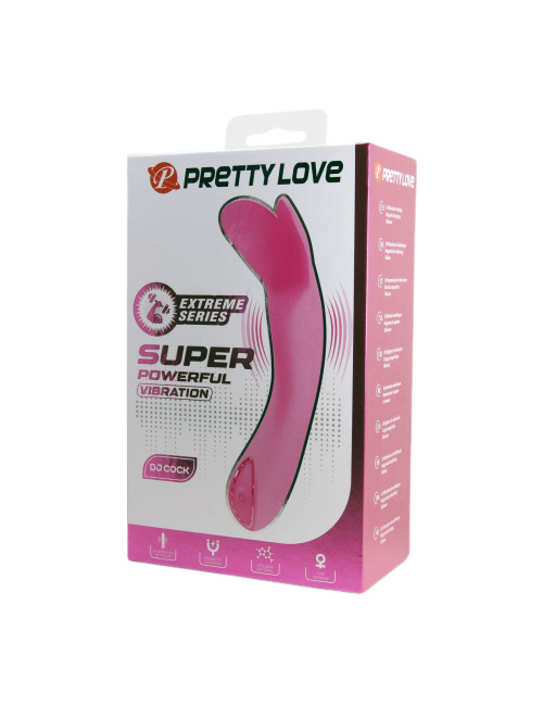 Pretty Love DJ Cock Silikonowy Wibrator z Magnetycznym Ładowaniem