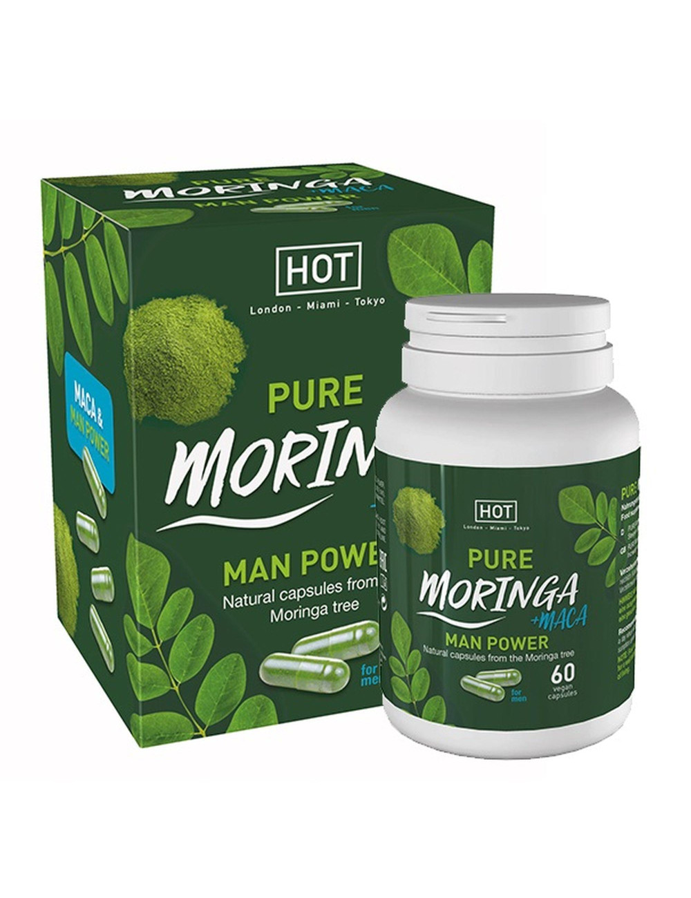 Suplement Diety Premium Moringa Man Power Caps 60tab Afrodyzjaki dla mężczyzn wspiera erekcję