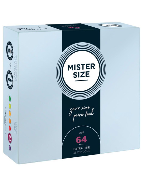 Mister Size 64 mm - Wegańskie Prezerwatywy 36 szt.