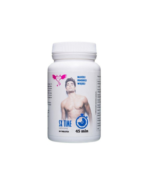 SX Time – Afrodyzjaki dla mężczyzn – Opóźnienie wytrysku, Suplement diety, 60tab