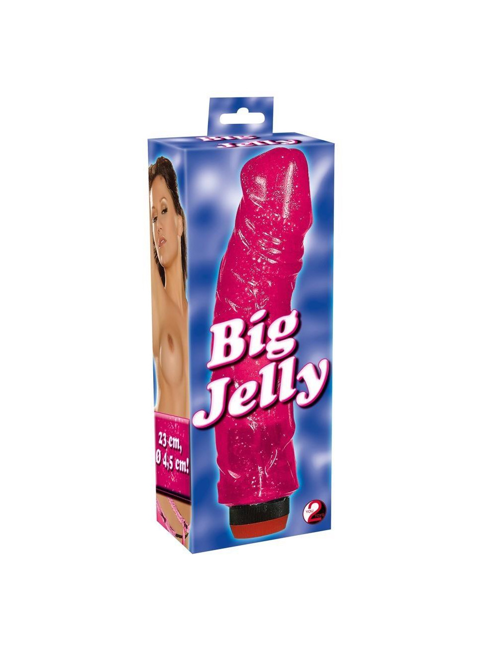 Vibrator Big Jelly – Realistyczny Wibrator, Zabawki i Wibratory, 23 cm, różowy