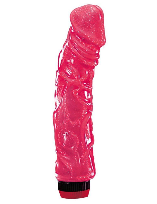 Vibrator Big Jelly – Realistyczny Wibrator, Zabawki i Wibratory, 23 cm, różowy