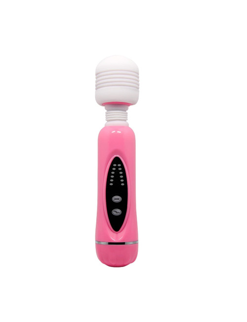 BAILE Magical Massager - Masażer Wibracyjny Różdżka 12 Funkcji, 1+3 Kombinacja, Silikonowe Nakładki - Zabawki/Wibratory/Masażery