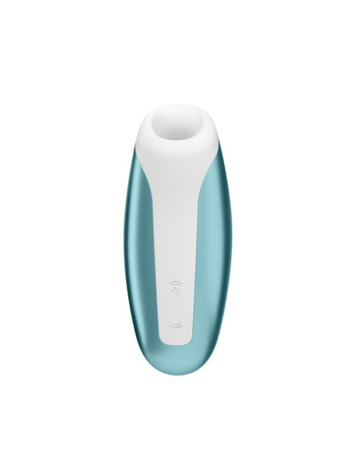 Love Breeze Ice Blue - Wibrator z Air Pulse, 11 funkcji, IPX7, silikon bezpieczny dla ciała