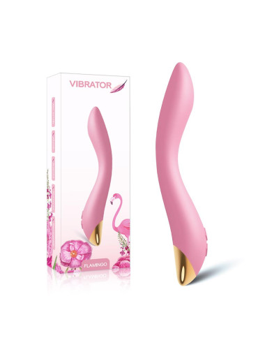 Flamingo Light Pink - Wibrator Punktu G, Silikonowy, 9 trybów, Wodoodporny