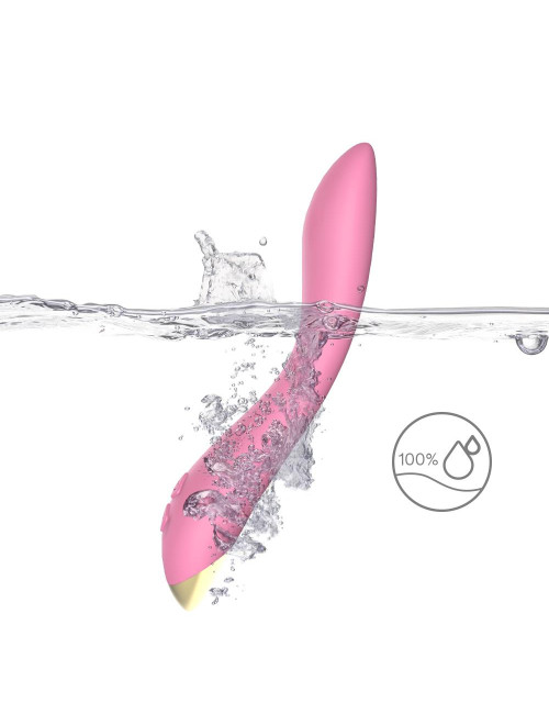 Flamingo Light Pink - Wibrator Punktu G, Silikonowy, 9 trybów, Wodoodporny