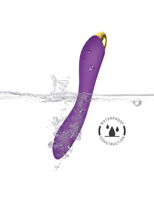 Flamingo Purple - Wibrator Punktu G z silikonem, 9 trybów, wodoodporny, cichy, USB