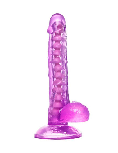 Realistic dildo A-Toys by TOYFA Celiam, TPE, purple, 20.5 cm