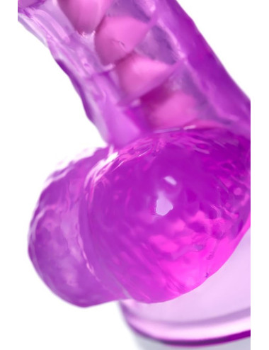 Realistic dildo A-Toys by TOYFA Celiam, TPE, purple, 20.5 cm