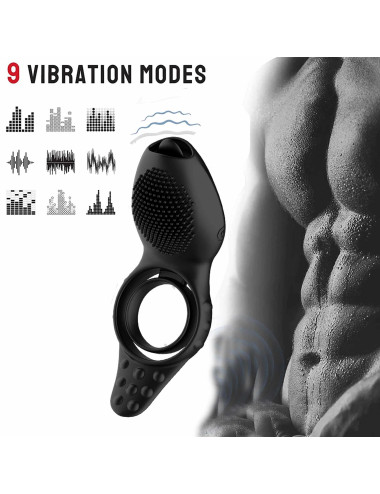 Remote powerful Tognue simulate cock ring