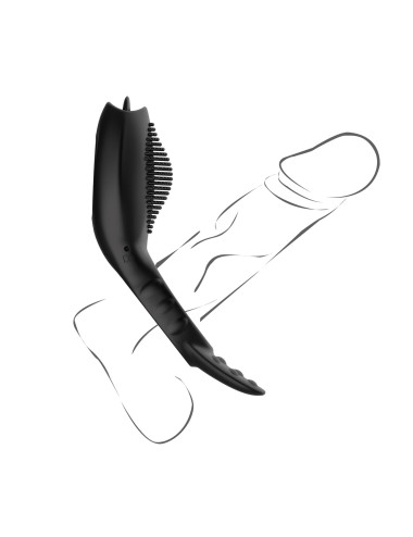 Remote powerful Tognue simulate cock ring
