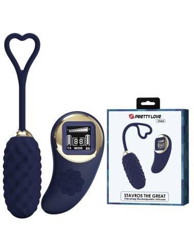 PRETTY LOVE - Vivian Blue, 10 vibration functions 9 speed levels Wireless remote control