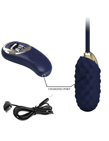 PRETTY LOVE - Vivian Blue, 10 vibration functions 9 speed levels Wireless remote control