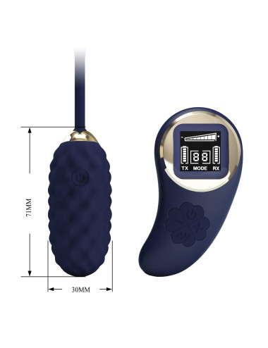 PRETTY LOVE - Vivian Blue, 10 vibration functions 9 speed levels Wireless remote control