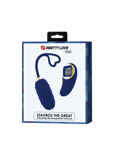 PRETTY LOVE - Vivian Blue, 10 vibration functions 9 speed levels Wireless remote control