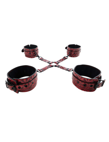 Luxury hogtie with wrist and ankle cuffs
