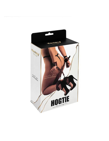 Luxury hogtie with wrist and ankle cuffs