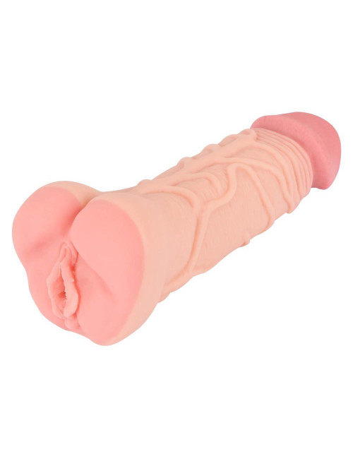 Masturbator i rękaw waginalny Nature Skin 2in1 Extension+Mas