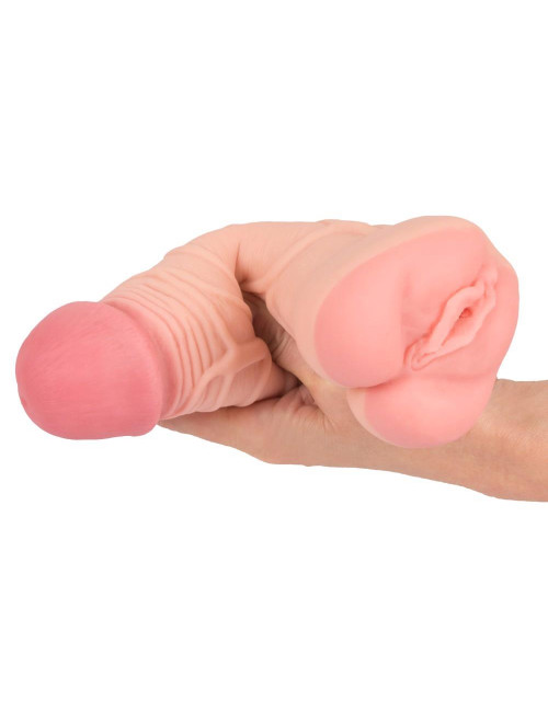 Masturbator i rękaw waginalny Nature Skin 2in1 Extension+Mas