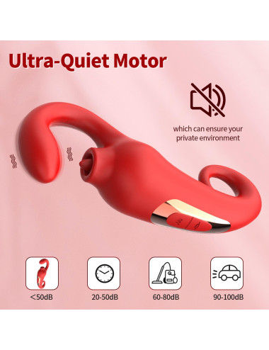 Wibrator-Merfi, 10 vibration functions, 10 frequency tongue licking USB