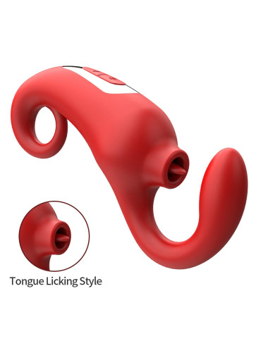 Wibrator-Merfi, 10 vibration functions, 10 frequency tongue licking USB