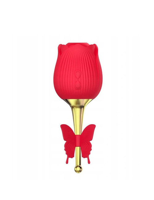 Flirting Partner USB – bezdotykowy wibrator silikonowy z 10 funkcji (stymulator powietrzny i wibracje)