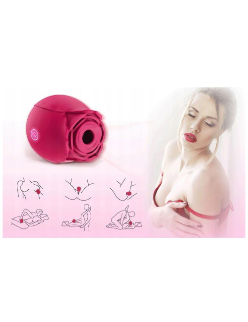Flirting Partner USB – bezdotykowy wibrator silikonowy z 10 funkcji (stymulator powietrzny i wibracje)