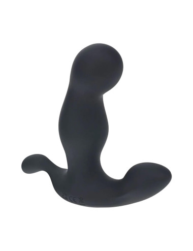 Heating and Vibrating Silicone Prostate Stimulator - Black