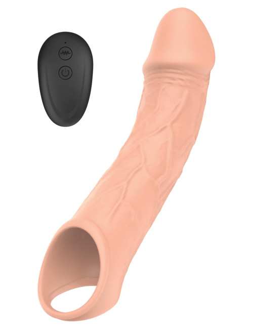 Przedłużka Wibrująca USB z Pilotem - 10 Funkcji, Zabawki Eroticzne, Realistyczny Kształt