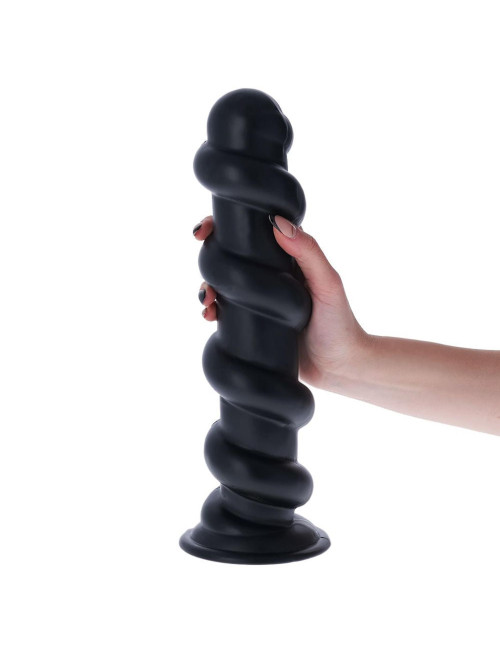 Plug Anale Pico De Fogo Nero - korek analny MONOLITE, 7,6 cm, 32 cm, PVC, Włochy