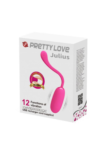 PRETTY LOVE - JULIUS EGG Pink 12 function vibrations