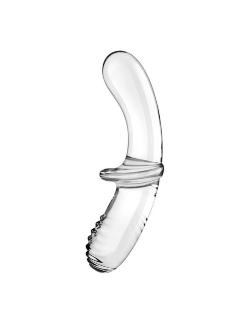 Szklane dildo borokrzemowe Satisfyer Double Crystal