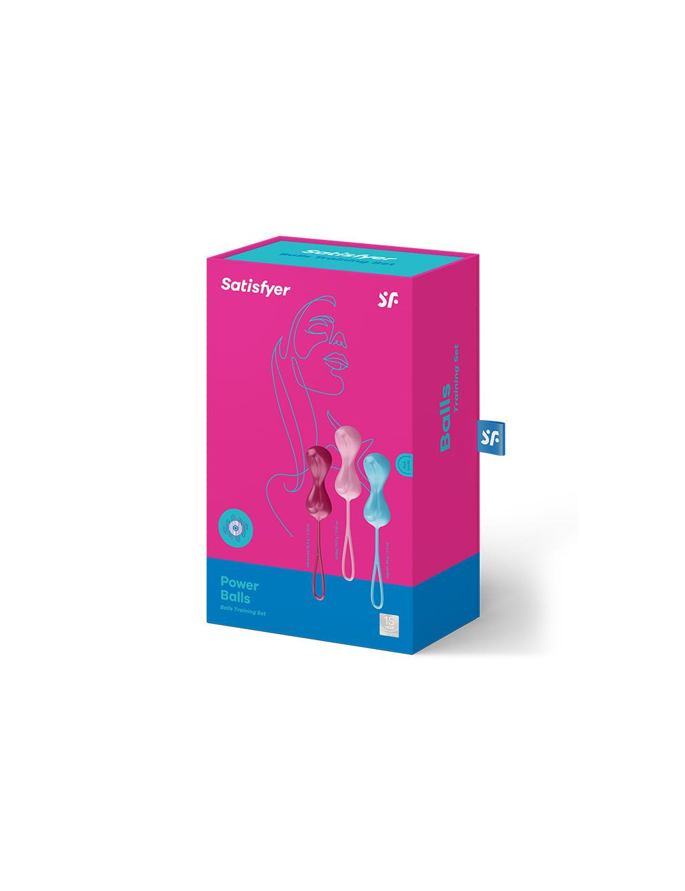 Zestaw bezwibracyjnych kulek Kegla Satisfyer C02 Double