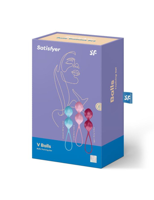 Zestaw kulek Kegla Satisfyer C03 Double do treningu