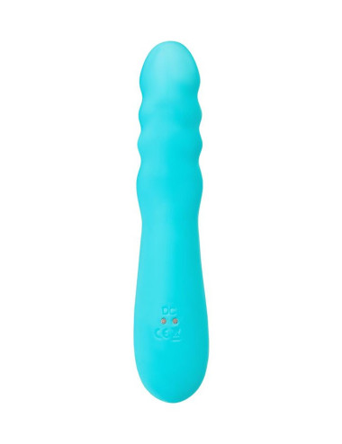 JOS Vibrator-rotator with clitoral stimulation JOS MERRY-SWI, silicone, blue, 20.7 cm