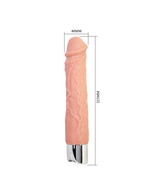 Pretty Love Osric Pro - realistyczny dildo, wibrator, 10 trybów, wodoodporny, USB-C, 22 cm