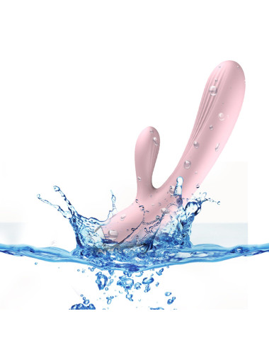 Wibrator- B -  Series, Silicone Vibrator Pink USB 10 Function / Heating