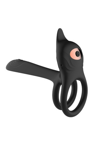 Stymulator - Double vibrating ring - USB 10 Functions / Remote Control