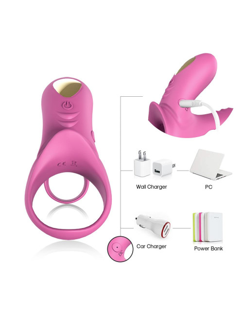 B - Series Joy Ranger Red Pink Pierścień Wibracyjny