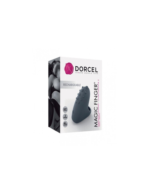 Magic Finger Rechargeable Gris – Nakładki na palce z wibratorem – Zabawki erotyczne silikon medyczny