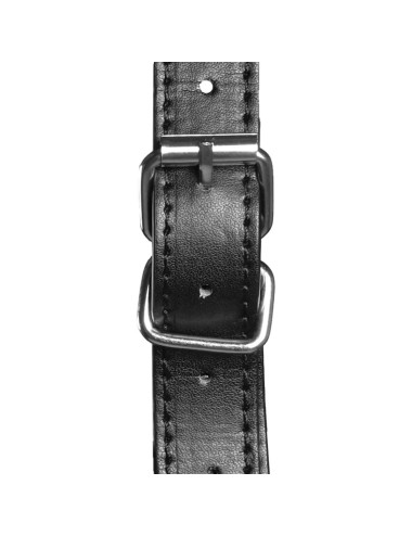 Head Harness with Zip-up Mouth and Lock - Black