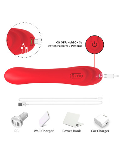 Fishhook Red Dual-point vibration