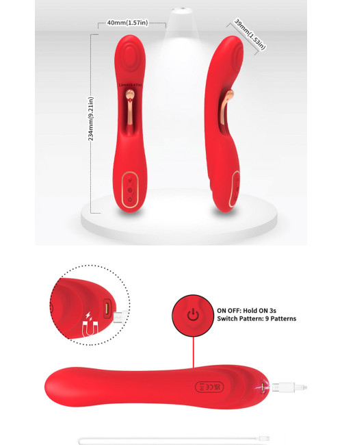 B - Series Joy Fishhook Wibrator Punktu G USB-C