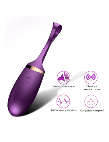 Jajko/wibr-Vibrating Silicone Love EGG USB 10 Function / Voice Control