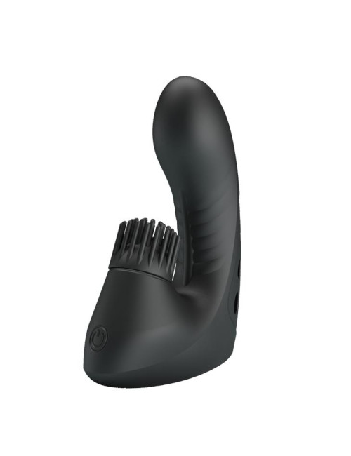 PRETTY LOVE Magic Finger Drill USB - Nakładka na palce, 3 Wibracje, 3 Obroty - Zabawki erotyczne, silikon