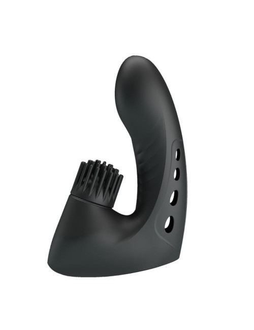 PRETTY LOVE Magic Finger Drill USB - Nakładka na palce, 3 Wibracje, 3 Obroty - Zabawki erotyczne, silikon