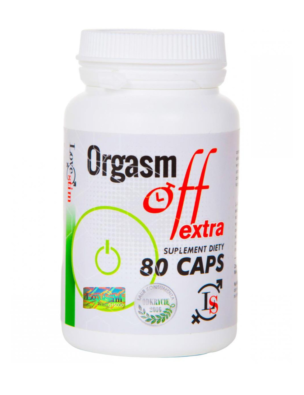 Orgasm Off Extra - 80 kapsułek - Afrodyzjaki dla mężczyzn - Opóźnienie wytrysku
